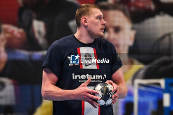 2023-05-17 - Dainis KRISTOPANS of PSG during the EHF Champions League, Quarter-finals, 2nd leg handball match between Paris Saint-Germain and THW Kiel on May 17, 2023 at Pierre de Coubertin stadium in Paris, France - HANDBALL - CHAMPIONS LEAGUE - PARIS SG V KIEL - HANDBALL - OTHER SPORTS