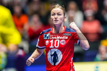 2023-12-12 - Stine Bredal Oftedal of Norway during the 26th IHF Women's World Championship, Quarter Finals Handball match between Netherlands and Norway on December 12, 2023 at Trondheim Spektrum in Trondheim, Norway - HANDBALL - IHF WOMEN'S WORLD CHAMPIONSHIP 2023 - NETHERLANDS V NORWAY - HANDBALL - OTHER SPORTS
