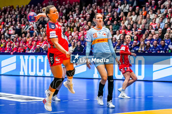 2023-12-12 - Nora Mork of Norway during the 26th IHF Women's World Championship, Quarter Finals Handball match between Netherlands and Norway on December 12, 2023 at Trondheim Spektrum in Trondheim, Norway - HANDBALL - IHF WOMEN'S WORLD CHAMPIONSHIP 2023 - NETHERLANDS V NORWAY - HANDBALL - OTHER SPORTS