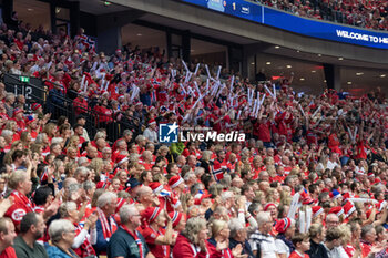 2023-12-17 - Fans of Norway during the 26th IHF Women's World Championship, Final Handball match between France and Norway on December 17, 2023 at Jyske Bank Boxen in Herning, Denmark - HANDBALL - IHF WOMEN'S WORLD CHAMPIONSHIP 2023 - FINAL - FRANCE V NORWAY - HANDBALL - OTHER SPORTS