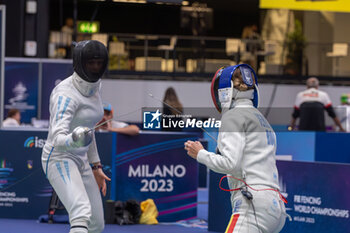 2023-07-22 - Veres Greta (ROU) against Di Tella Isabel (ARG) - FIE SENIOR FENCING WORLD CHAMPIONSHIPS - DAY 1 - FENCING - OTHER SPORTS