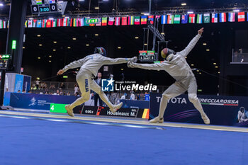 2023-07-23 - Cimini Gabriele (ITA) against Housieaux Marc (BEL) - FIE SENIOR FENCING WORLD CHAMPIONSHIPS - DAY2 - FENCING - OTHER SPORTS