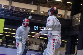2023-07-23 - Jorgensen Patrick (DEN) against French Dylan (CAN) - FIE SENIOR FENCING WORLD CHAMPIONSHIPS - DAY2 - FENCING - OTHER SPORTS