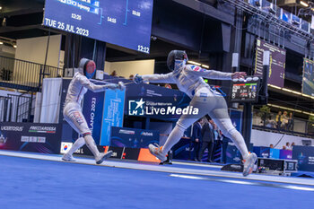 2023-07-25 - Navarria Mara (ITA) against Injeong Choi (KOR) - FIE SENIOR FENCING WORLD CHAMPIONSHIPS - DAY4 - FENCING - OTHER SPORTS