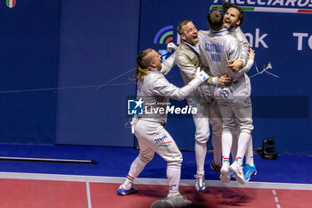 2023-07-28 - Team Hungary wins the final - FIE SENIOR FENCING WORLD CHAMPIONSHIPS - DAY7 - FENCING - OTHER SPORTS