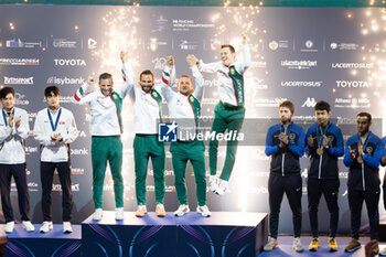 2023-07-28 - Team Hungary winners of gold medal - FIE SENIOR FENCING WORLD CHAMPIONSHIPS - DAY7 - FENCING - OTHER SPORTS