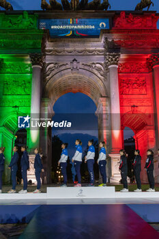 2023-07-29 - Italian team, Favaretto Martina, Volpi Alice, Errigo Arianna, Palumbo Francesca - FIE SENIOR FENCING WORLD CHAMPIONSHIPS - DAY8 - FENCING - OTHER SPORTS