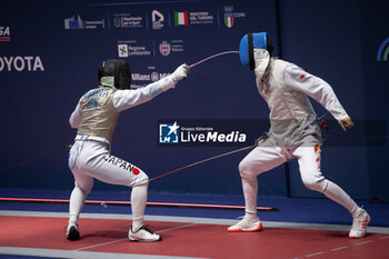 2023-07-30 - Foto Matteo Arnoul 30/07/2023 Milano (Italia) - Sport - 
Campionati Mondiali Seniores di Scherma a Milano. Nella foto: Cina vs Giappone. Pics Matteo Arnoul 30th July 2023 Milan (Italy) - Sport - World Senior Fencing Championships in Milan. In the picture: China vs Japan - FIE SENIOR FENCING WORLD CHAMPIONSHIPS - DAY9 - FENCING - OTHER SPORTS
