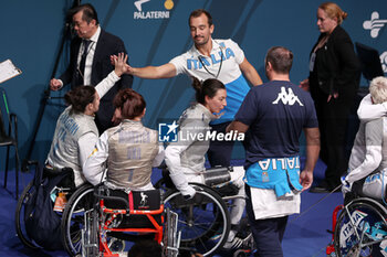 2023-10-08 - exultation Italin Team
team semi-final qualifiers
World Paralympic Fencing Championship -
PalaTerni 08 October 2023 - WORLD PARALYMPIC FENCING CHAMPIONSHIP - FENCING - OTHER SPORTS