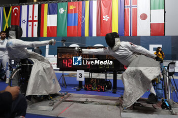 2023-10-08 - Lambertini (ITA) vs Kwong (HKG)
men's team competition
World Paralympic Fencing Championship -
PalaTerni 08 October 2023 - WORLD PARALYMPIC FENCING CHAMPIONSHIP - FENCING - OTHER SPORTS