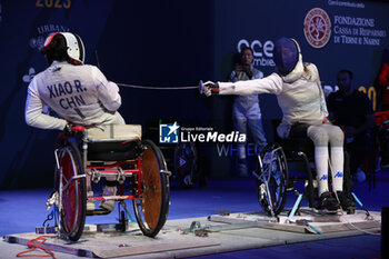 2023-10-08 - Mogos (ITA) vs Xiao R. (CHN)
women's team competition -finals
World Paralympic Fencing Championship -
PalaTerni 08 October 2023 - WORLD PARALYMPIC FENCING CHAMPIONSHIP - FENCING - OTHER SPORTS