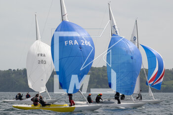 2023-05-04 - AR VAG (FRA 266) RAVACH Tanguy, ROZEN Sebastien, BESNARD Constantin during the 2023 Grand Prix Dragon, French championship Class Dragon on May 3, 2023 in Douarnenez, France - SAILING - GRAND PRIX DRAGON 2023 - DOUARNENEZ - SAILING - OTHER SPORTS