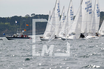 2023-05-04 - Fleet illustration during the 2023 Grand Prix Dragon, French championship Class Dragon on May 3, 2023 in Douarnenez, France - SAILING - GRAND PRIX DRAGON 2023 - DOUARNENEZ - SAILING - OTHER SPORTS