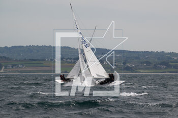 2023-05-04 - EASY (POR 90) ZANKEL Michael, SILVA PEREIRA Diogo, MATOS ROSA Joao during the 2023 Grand Prix Dragon, French championship Class Dragon on May 3, 2023 in Douarnenez, France - SAILING - GRAND PRIX DRAGON 2023 - DOUARNENEZ - SAILING - OTHER SPORTS