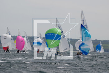 2023-05-04 - Fleet illustration during the 2023 Grand Prix Dragon, French championship Class Dragon on May 3, 2023 in Douarnenez, France - SAILING - GRAND PRIX DRAGON 2023 - DOUARNENEZ - SAILING - OTHER SPORTS