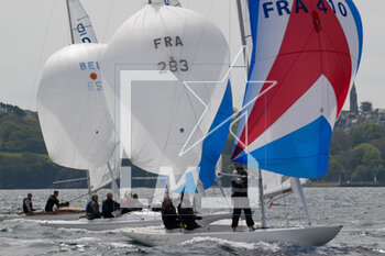 2023-05-04 - SPINDRIFT (FRA 410) ACKER Renaud, TRELLU Vincent, TRELLU Tanguy during the 2023 Grand Prix Dragon, French championship Class Dragon on May 3, 2023 in Douarnenez, France - SAILING - GRAND PRIX DRAGON 2023 - DOUARNENEZ - SAILING - OTHER SPORTS