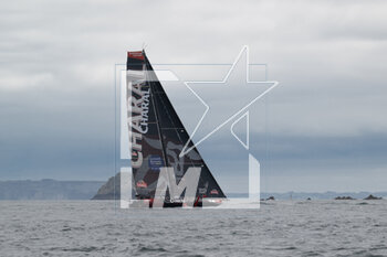 2023-05-08 - Jérémie Beyou and Franck Cammas, CHARAL during the start of the Guyader Bermudes 1000 Race 2023, IMOCA Globe Series sailing race on May 7, 2023 in Brest, France - SAILING - GUYADER BERMUDES 1000 RACE 2023 - SAILING - OTHER SPORTS