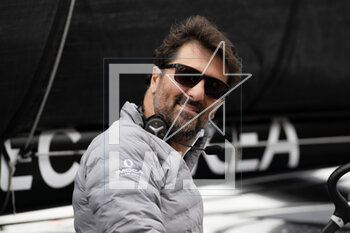 2023-05-08 - Yoann Richomme, Paprec Arkéa during the start of the Guyader Bermudes 1000 Race 2023, IMOCA Globe Series sailing race on May 7, 2023 in Brest, France - SAILING - GUYADER BERMUDES 1000 RACE 2023 - SAILING - OTHER SPORTS