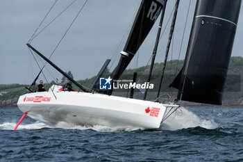 2023-05-05 - Scott Shawyer and Ryan Barkey, Canada Ocean Racing during the Pom'Potes Challenge, speed runs in Brest harbor during the Guyader Bermudes 1000 Race 2023, IMOCA Globe Series sailing race on May 5, 2023 in Brest, France - SAILING - GUYADER BERMUDES 1000 RACE 2023 - SAILING - OTHER SPORTS