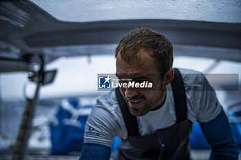 2023-10-13 - Skipper Sam Goodchild during a training session prior for the Transat Jacques Vabre, Imoca For the Planet, on September 21th 2023, off Groix, France - SAILING - TRANSAT JACQUES VABRE - TRAINING IMOCA FOR THE PLANET 10/2023 - SAILING - OTHER SPORTS