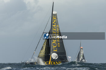 2023-11-07 - CREMER Clarisse (fra) and ROBERTS Alan (gbr), L'Occitane-En-Provence, action during the start of the 16th edition of the Transat Jacques Vabre, yachting race from Le Havre, France to Fort de France, Martinique, on November 7th, 2023 - SAILING - TRANSAT JACQUES VABRE 2023 - START - SAILING - OTHER SPORTS