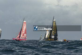 2023-11-07 - LE TURQUAIS Tanguy (fra), DE NAVACELLE Félix (fra), Lazare, CREMER Clarisse (fra) and ROBERTS Alan (gbr), L'Occitane-En-Provence, action during the start of the 16th edition of the Transat Jacques Vabre, yachting race from Le Havre, France to Fort de France, Martinique, on November 7th, 2023 - SAILING - TRANSAT JACQUES VABRE 2023 - START - SAILING - OTHER SPORTS