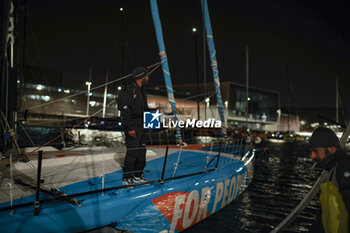 2023-11-07 - RUYANT Thomas (fra), LAGRAVIERE Morgan (fra), For ambiance in Le Havre harbour prior to the start of the 16th edition of the Transat Jacques Vabre, yachting race from Le Havre, France to Fort de France, Martinique, on November 7th, 2023 - SAILING - TRANSAT JACQUES VABRE 2023 - START - SAILING - OTHER SPORTS