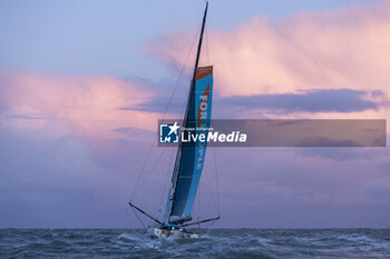 2023-11-07 - RUYANT Thomas (fra), LAGRAVIERE Morgan (fra), For People, action during the start of the 16th edition of the Transat Jacques Vabre, yachting race from Le Havre, France to Fort de France, Martinique, on November 7th, 2023 - SAILING - TRANSAT JACQUES VABRE 2023 - START - SAILING - OTHER SPORTS