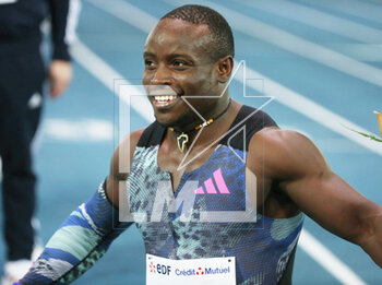 15/02/2023 - Ferdinand Omanyala of Kenya, Men's 60 M during the Meeting Hauts-de-France Pas-de-Calais Liévin 2023, World Athletics Indoor Tour on February 15, 2023 in Lievin, France - ATHLETICS - MEETING LIEVIN 2023 - INTERNAZIONALI - ATLETICA