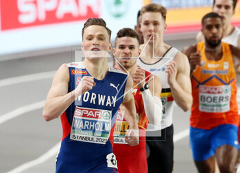 03/03/2023 - Karsten Warholm of Norway, Semi Final Men's 400 M during the European Athletics Indoor Championships 2023 on March 3 2023 at Atakoy Arena in Istanbul, Turkey - ATHLETICS - EUROPEAN INDOOR CHAMPIONSHIPS - INTERNAZIONALI - ATLETICA