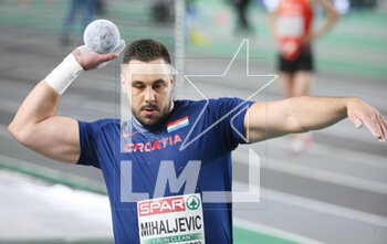 03/03/2023 - Filip Mihaljevic of Croatia, Final Men's Shot Put during the European Athletics Indoor Championships 2023 on March 3 2023 at Atakoy Arena in Istanbul, Turkey - ATHLETICS - EUROPEAN INDOOR CHAMPIONSHIPS - INTERNAZIONALI - ATLETICA