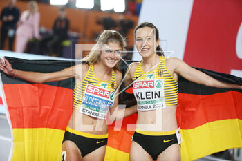 03/03/2023 - Konstanze Klosterhalfen of Germany and Hanna Klein of Germany, Final Women's 3000 M during the European Athletics Indoor Championships 2023 on March 3 2023 at Atakoy Arena in Istanbul, Turkey - ATHLETICS - EUROPEAN INDOOR CHAMPIONSHIPS - INTERNAZIONALI - ATLETICA