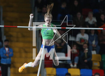 04/03/2023 - Tina Sutej of Slovenia, Final Pole Vault Women during the European Athletics Indoor Championships 2023 on March 4, 2023 at Atakoy Arena in Istanbul, Turkey - ATHLETICS - EUROPEAN INDOOR CHAMPIONSHIPS - INTERNAZIONALI - ATLETICA