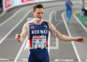 04/03/2023 - Karsten Warholm of Norway, 400m Men during the European Athletics Indoor Championships 2023 on March 4, 2023 at Atakoy Arena in Istanbul, Turkey - ATHLETICS - EUROPEAN INDOOR CHAMPIONSHIPS - INTERNAZIONALI - ATLETICA