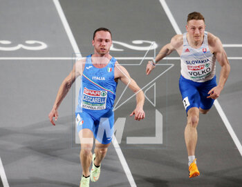 04/03/2023 - Samuele Ceccarelli of Italy, Final 60m Men during the European Athletics Indoor Championships 2023 on March 4, 2023 at Atakoy Arena in Istanbul, Turkey - ATHLETICS - EUROPEAN INDOOR CHAMPIONSHIPS - INTERNAZIONALI - ATLETICA