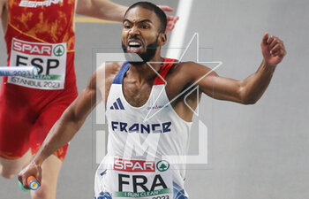 05/03/2023 - Muhammad Abdallah Kounta of France, 4X400 m Men during the European Athletics Indoor Championships 2023 on March 5, 2023 at Atakoy Arena in Istanbul, Turkey - ATHLETICS - EUROPEAN INDOOR CHAMPIONSHIPS - INTERNAZIONALI - ATLETICA