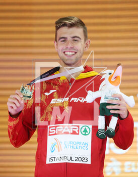 05/03/2023 - Adrian Ben of Spain, Podium 800m Men during the European Athletics Indoor Championships 2023 on March 5, 2023 at Atakoy Arena in Istanbul, Turkey - ATHLETICS - EUROPEAN INDOOR CHAMPIONSHIPS - INTERNAZIONALI - ATLETICA