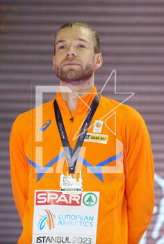 05/03/2023 - Douwe Amels of Netherlands Gold medal, Podium High Jump Men during the European Athletics Indoor Championships 2023 on March 5, 2023 at Atakoy Arena in Istanbul, Turkey - ATHLETICS - EUROPEAN INDOOR CHAMPIONSHIPS - INTERNAZIONALI - ATLETICA