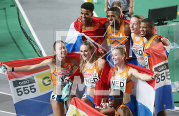 05/03/2023 - Teams Netherlands, Final 4X400 m Women and Men during the European Athletics Indoor Championships 2023 on March 5, 2023 at Atakoy Arena in Istanbul, Turkey - ATHLETICS - EUROPEAN INDOOR CHAMPIONSHIPS - INTERNAZIONALI - ATLETICA