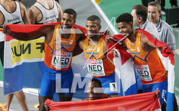 05/03/2023 - Team Netherlands, Final 4X400 m Men during the European Athletics Indoor Championships 2023 on March 5, 2023 at Atakoy Arena in Istanbul, Turkey - ATHLETICS - EUROPEAN INDOOR CHAMPIONSHIPS - INTERNAZIONALI - ATLETICA