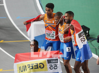 05/03/2023 - Team Netherlands, Final 4X400 m Men during the European Athletics Indoor Championships 2023 on March 5, 2023 at Atakoy Arena in Istanbul, Turkey - ATHLETICS - EUROPEAN INDOOR CHAMPIONSHIPS - INTERNAZIONALI - ATLETICA