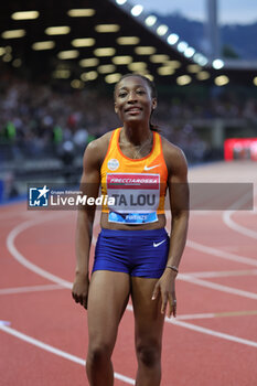 2023-06-02 - TA LOU Marie-Josee compete and winner’s in the Women's 100m during the Golden Gala Pietro Mennea 2023, part of the 2023 Diamond League series at Ridolfi Stadium on June 02, 2023 in Florence, Italy. - DIAMOND LEAGUE - GOLDEN GALA - INTERNATIONALS - ATHLETICS