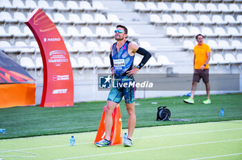 2023-07-22 - Oscar HUSILLOS before the men 400 metres sprint race final during the 
WACT/Europe Silver Athletics Meeting celebrated in Madrid, Spain at Vallehermoso stadium on Saturday 22 July 2023 - WACT EUROPE SILVER MEETING - INTERNATIONALS - ATHLETICS