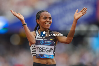 2023-07-23 - Gudaf TSEGAY of Ethiopia wins the Women’s 5000m during the London Athletics Meet, Wanda Diamond League meeting on 23 July 2023 at the London Stadium in London, England - ATHLETICS - DIAMOND LEAGUE 2023 - LONDON - INTERNATIONALS - ATHLETICS