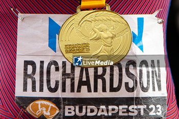 2023-08-21 - Sha'Carri Richardson (USA) Gold medal, Women’s 100 metres during the World Athletics Championships 2023 on August 21, 2023 at Nemzeti Atletikai Kozpont in Budapest, Hungary - ATHLETICS - WORLD ATHLETICS CHAMPIONSHIPS 2023 - INTERNATIONALS - ATHLETICS