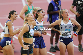 2023-07-17 - Esther Condé-Turpin, Auriana Lazraq-Khlass, Léonie Cambours of FRA, Heptathlon during the World Athletics Championships 2023 on August 20, 2023 at Nemzeti Atletikai Kozpont in Budapest, Hungary - ATHLETICS - WORLD ATHLETICS CHAMPIONSHIPS 2023 - INTERNATIONALS - ATHLETICS
