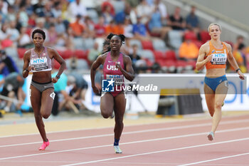 2023-07-17 - Kyra Constantine of CAN, Lynna Irby-Jackson of USA and Lieke Klaver of NED, heat 2 Women's 400 M during the World Athletics Championships 2023 on August 20, 2023 at Nemzeti Atletikai Kozpont in Budapest, Hungary - ATHLETICS - WORLD ATHLETICS CHAMPIONSHIPS 2023 - INTERNATIONALS - ATHLETICS