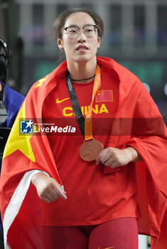 2023-08-22 - Feng Bin (CHN) Bronze medal, Women's Discus Throw during the World Athletics Championships 2023 on August 22, 2023 at Nemzeti Atletikai Kozpont in Budapest, Hungary - ATHLETICS - WORLD ATHLETICS CHAMPIONSHIPS 2023 - INTERNATIONALS - ATHLETICS
