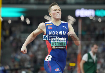 23/08/2023 - Karsten Warholm (NOR) Gold medal, Men's 400 M Hurdles during the World Athletics Championships 2023 on August 23, 2023 at Nemzeti Atletikai Kozpont in Budapest, Hungary - ATHLETICS - WORLD ATHLETICS CHAMPIONSHIPS 2023 - INTERNAZIONALI - ATLETICA
