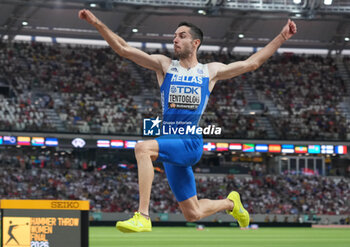 2023-08-24 - Miltiadis Tentoglou (GRE) Gold medal, Men's Long Jump during the World Athletics Championships 2023 on August 24, 2023 at Nemzeti Atletikai Kozpont in Budapest, Hungary - ATHLETICS - WORLD ATHLETICS CHAMPIONSHIPS 2023 - INTERNATIONALS - ATHLETICS
